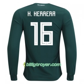 Billige Fotballdrakter Mexico H.Herrera 16 VM 2018 Hjemmedraktsett Langermet